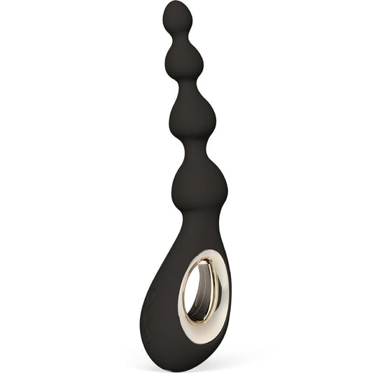 "Design de precisão para o prazer" – Close-up na estrutura das esferas e na ergonomia da peça.