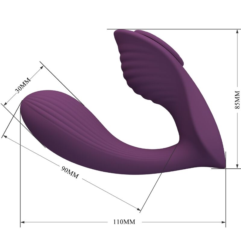 PRETTY LOVE - FRANZ MASSAGER E VIBRADOR APLICATIVO GRATUITO ROXO - DIAMORA