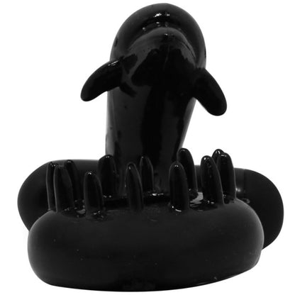 Anatomia Sweet Dolphin: Foco macro na aba superior em forma de golfinho, esculpida para proporcionar uma estimulação clitoridiana precisa e envolvente. Diamora