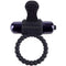 Fantasy Cringz – Anel Peniano Vibratório em Silicone com Cristas de Fricção Clitoridiana e Micro-Bala (Preto)