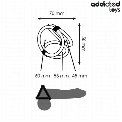 Arquitetura de Tripla Ação: Foco nos três anéis interligados concebidos para oferecer máxima estabilidade e controlo vascular. Diamora