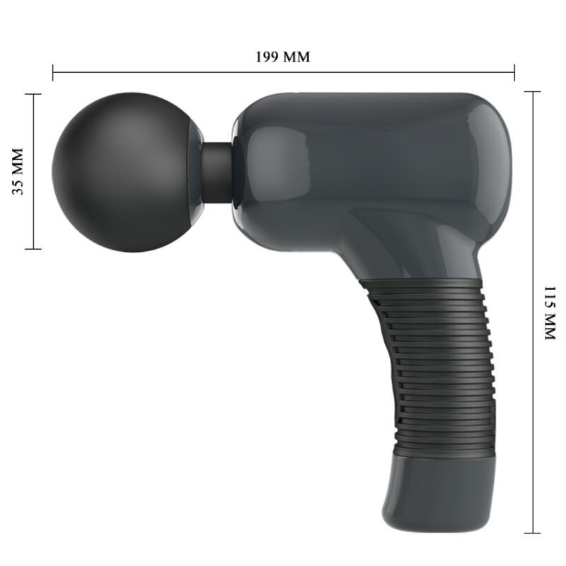Cabeça Cónica de Adaptação Fluida: Gráfico conceitual clean exibindo a maleabilidade do pescoço do massageador, comunicando o conforto anatómico e a transmissão de vibrações de atrito zero.
