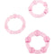 Seven Creations Triple Loop – Conjunto de 3 Anéis Penianos Modulares em Silicone de Alta Elasticidade (Rosa)