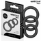 Addicted Toys Trio Pack – Conjunto de 3 Anéis Penianos em Silicone Premium para Resistência Progressiva (Preto)