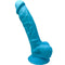 Silexd Modelo 1 – Dildo Realista Premium com Tecnologia Termo-Reativa Silexpan, Textura Flexível e Ventosa (17,5 cm) - Azul