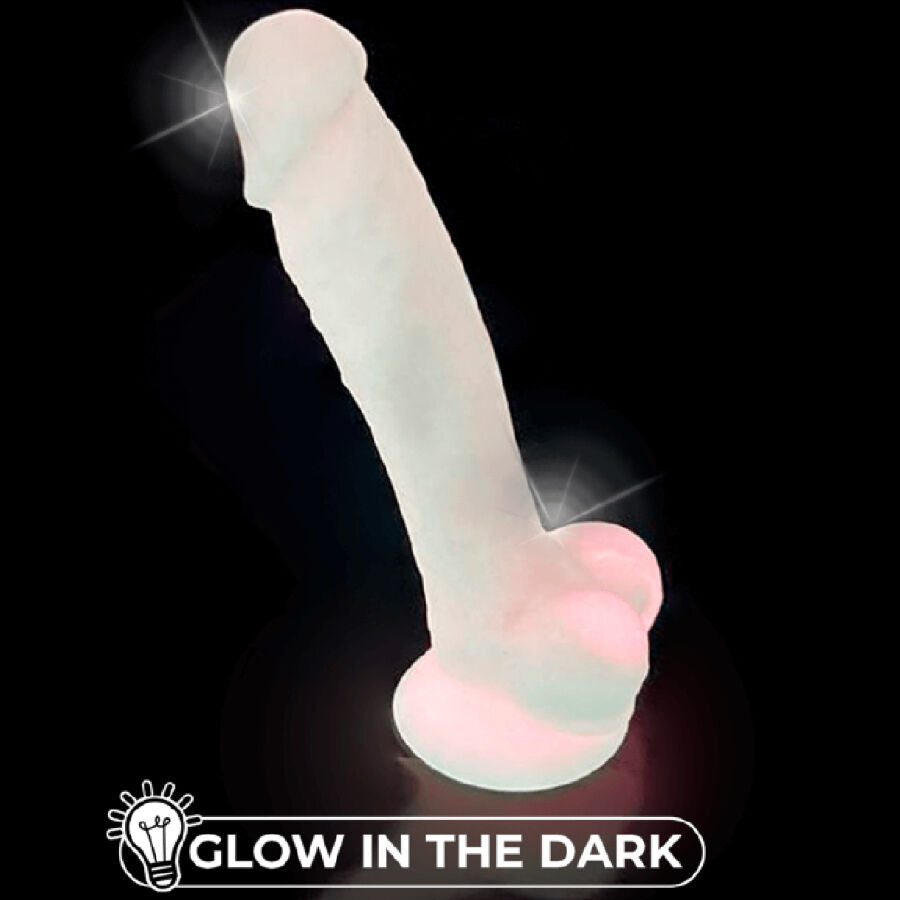 Dildo Realista Premium Silexd Modelo 1: Fotografia de alta resolução mostrando o dildo de 17,5 cm em tom rosa fluorescente acetinado sob fundo limpo, realçando as veias esculpidas e a base estável com ventosa.