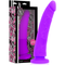 Delta Club Toys – Dildo Ergonómico de Silicone Médico Premium Lilás XL, Textura Acetinada e Ventosa de Fixação (23 cm)