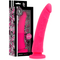 Delta Club Toys – Dildo Ergonómico de Silicone Médico Premium Rosa, Textura Acetinada e Ventosa de Fixação (20 cm)