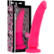Delta Club Toys – Dildo Ergonómico de Silicone Médico Premium Rosa XL, Textura Acetinada e Ventosa de Fixação (23 cm)