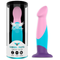 Mythology Garrick Pastel – Dildo Ergonómico de Silicone Cirúrgico Premium, Relevos Esculpidos e Ventosa de Fixação