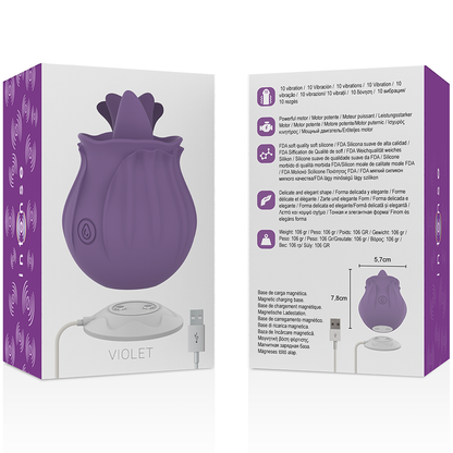 Estimulador de Clitóris Violet Intense: Vibrador LILS Discreto | Diamora