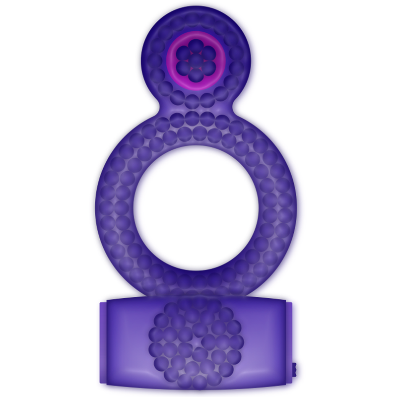 Estrutura de Dupla Retenção: Foco nos dois anéis interligados em tom lilás, concebidos para oferecer máxima estabilidade e controlo vascular.