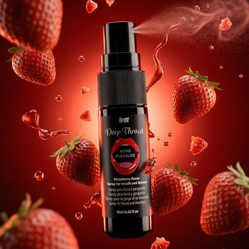 Exploração sem Limites: Composição artística que sugere a facilidade e a confiança que o spray traz para o sexo oral.