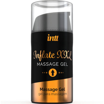 Gel Masculino Intt For Him 150 ml: Vista frontal do frasco com uma estética moderna e sóbria em tons pretos, transmitindo discrição, elegância e o caráter de um cosmético masculino premium.