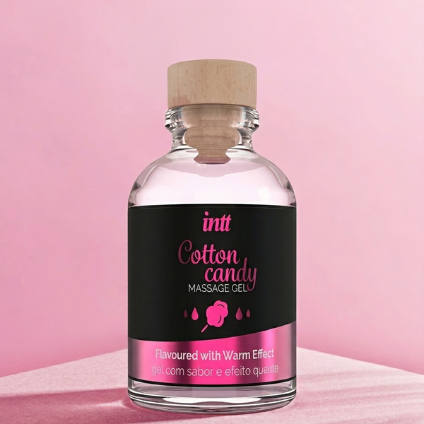 INTT Algodão Doce: O gel de massagem que une a doçura da infância ao calor do prazer adulto.