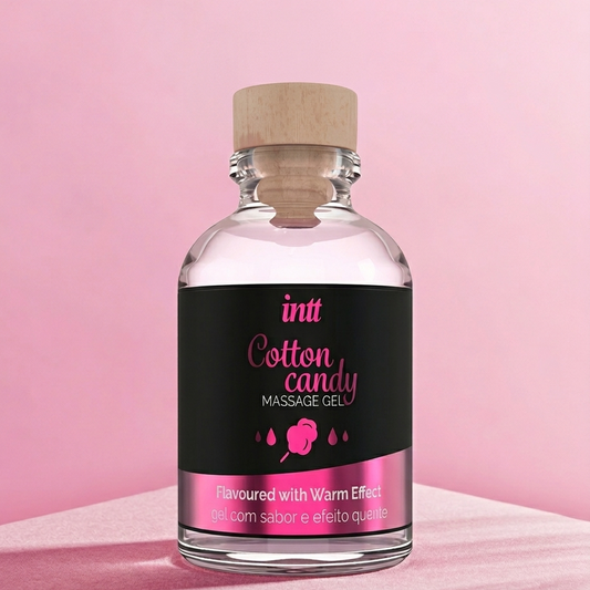 INTT Algodão Doce: O gel de massagem que une a doçura da infância ao calor do prazer adulto.