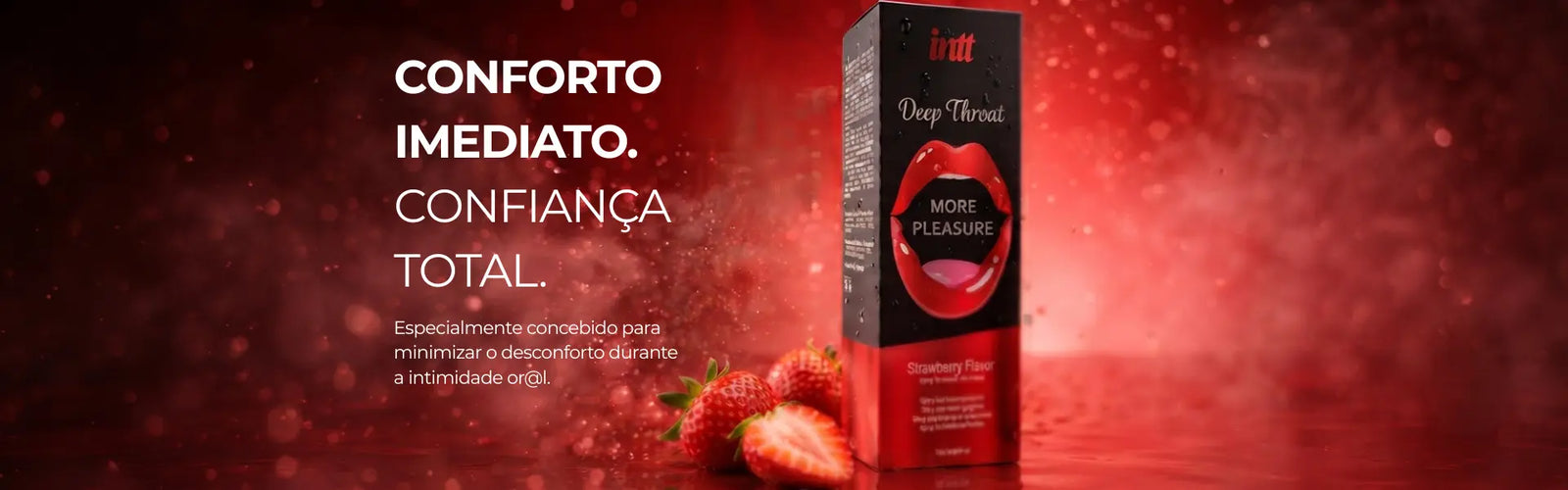  Intt Spray Deep Throat (Morango) o aliado perfeito para quem busca elevar a sua performance e conforto durante o sexo oral