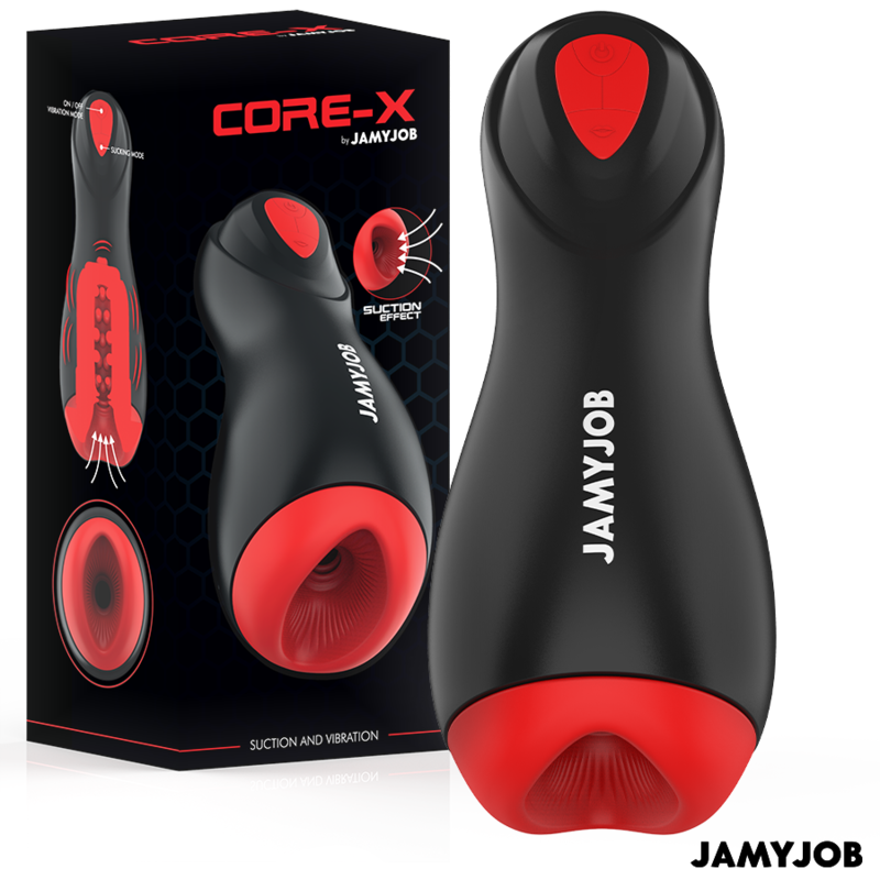 JamyJob CoreX Masturbador: Fotografia editorial premium focando no design moderno e na promessa de alta performance.