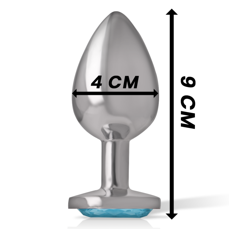 Joia Anal Intense com Cristal Azul L