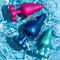 ROMP Luster Anal Training Set – Kit de 3 Plugs Anatómicos Progressivos (P/M/G) com Base de Segurança em Flor (Preto)
