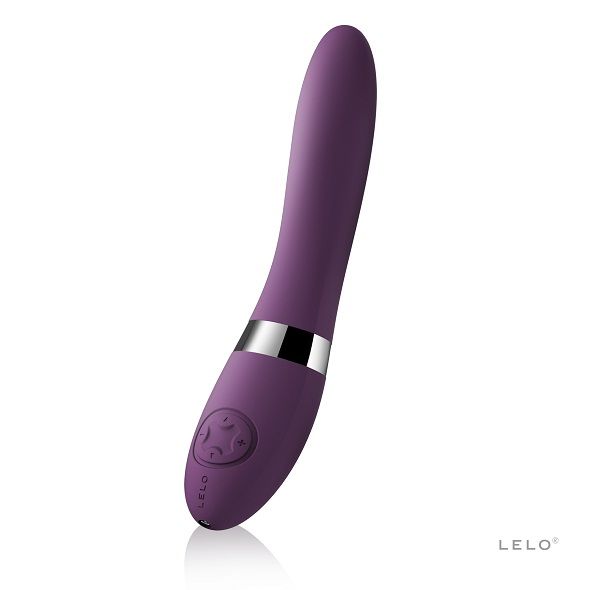 LELO Elise 2 Vibrador de Luxo Lilac: Fotografia de estúdio premium com iluminação de alta costura, focando no vibrador de dupla estimulação em tom lilás mate, exibindo a haste interna curva e o estimulador externo flexível.