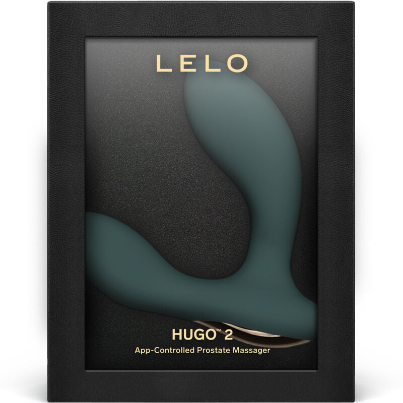 LELO Hugo 2 Massajador de Próstata: Fotografia editorial premium focando nas curvas elegantes e no design icónico. diamora