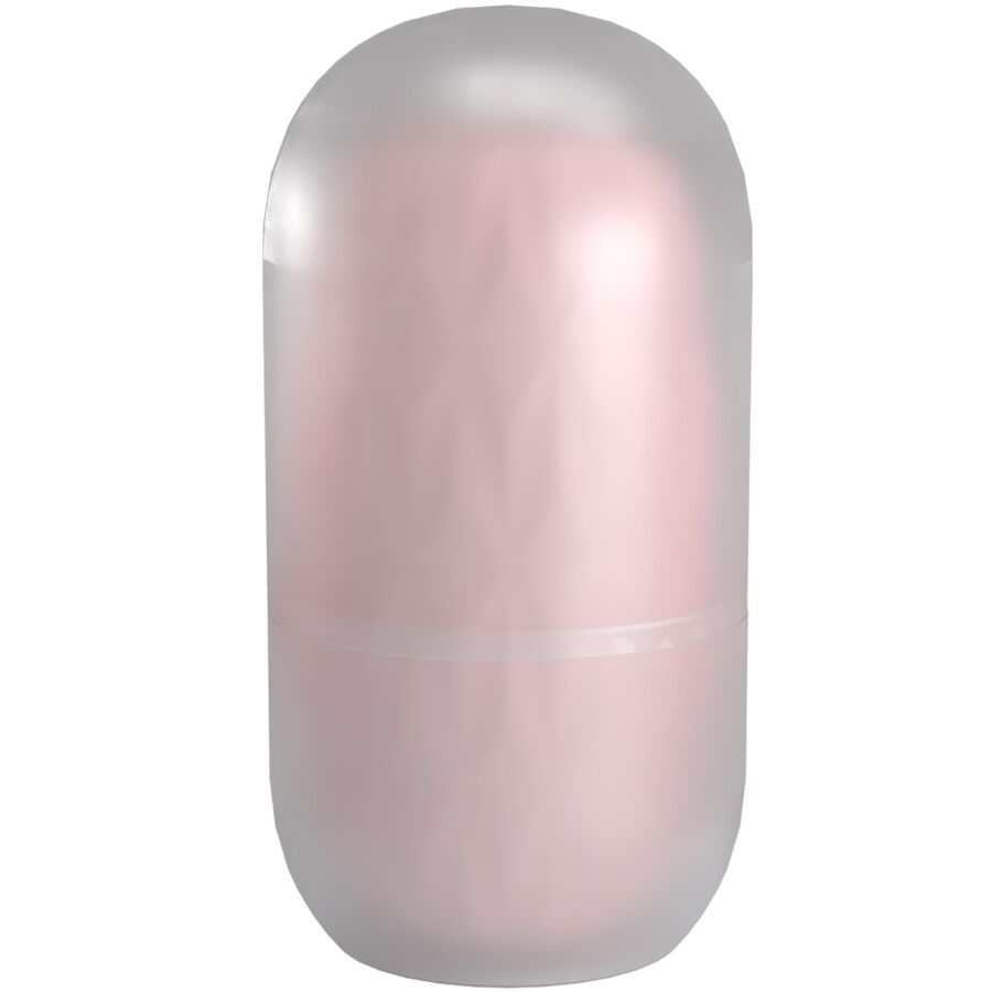 Masturbador Masculino Pretty Love Athena: Vista lateral do acessório ergonómico de silicone flexível em tom rosa aveludado, realçando as suas linhas limpas e discretas. Diamora