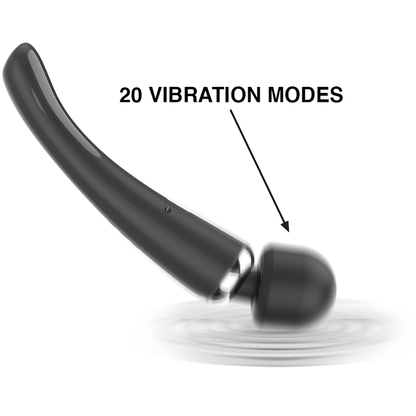 Motor Super Forte de Vibrações Profundas: Gráfico conceitual limpo demonstrando as ondas de vibração densas geradas pela cabeça esférica, enfatizando o relaxamento muscular e a estimulação clitoriana de elite.