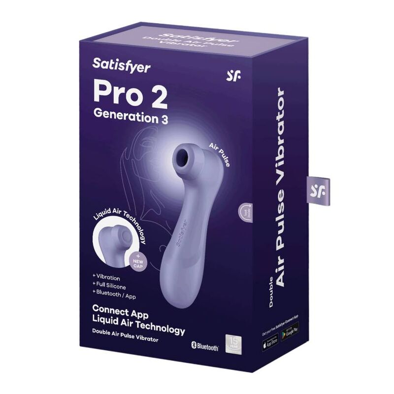 O Prazer Conectado: Infográfico dinâmico mostrando a interface da aplicação Satisfyer Connect e como a tecnologia Liquid Air