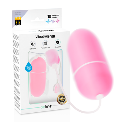 Ovo Vibrante Online Rosa: Estimulador Impermeável | Diamora