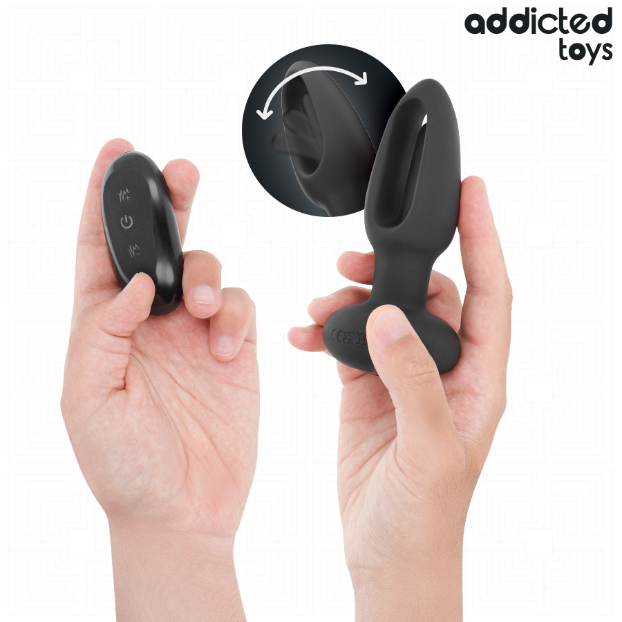 Plug Anal com Língua Vibratória Addicted Toys: Estimulação Dupla | Diamora