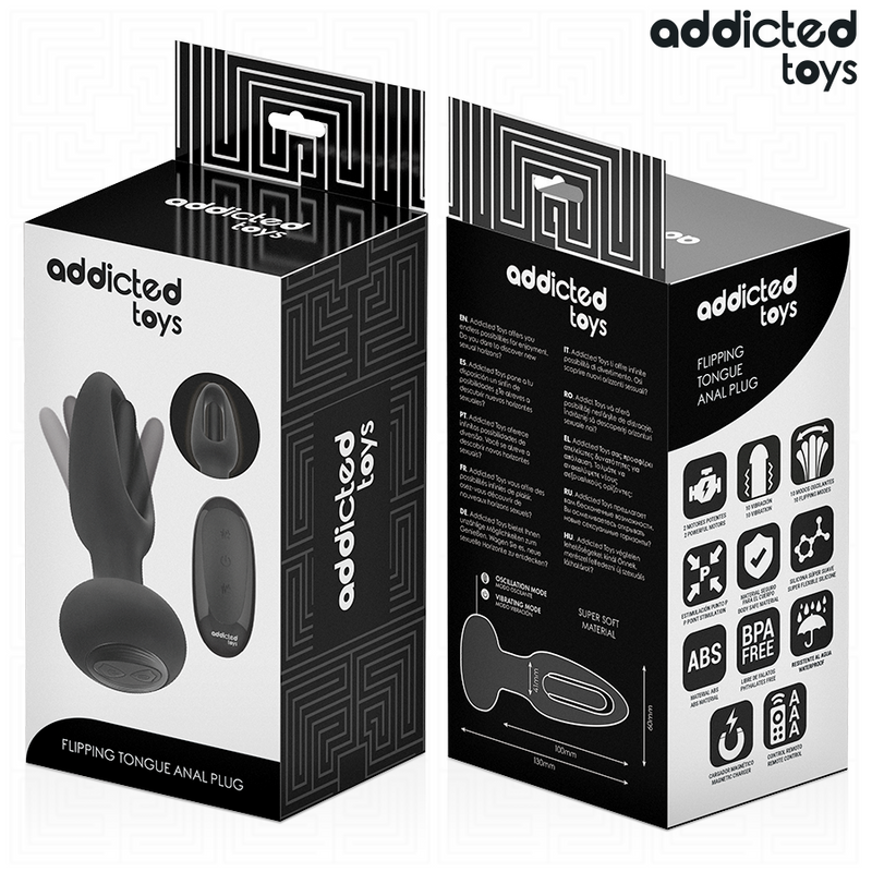 Plug Anal com Língua Vibratória Addicted Toys: Estimulação Dupla | Diamora