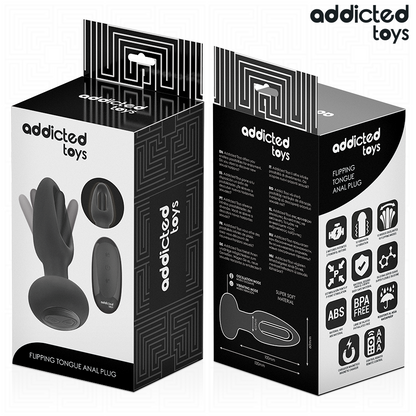 Plug Anal com Língua Vibratória Addicted Toys: Estimulação Dupla | Diamora