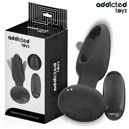 Plug Anal com Língua Vibratória Addicted Toys: Estimulação Dupla | Diamora