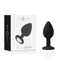 Intense Shelki M – Plug Anal Ergonómico de Silicone Médico Premium, Acabamento Mate Aveludado (Preto)