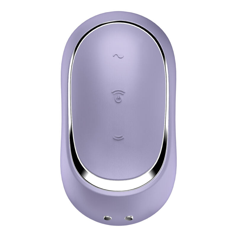 Poder Profundo num Formato Versátil: Infográfico clean demonstrando a eficácia da tecnologia Air-Pulse no bocal de silicone, mesmo num design tão portátil.