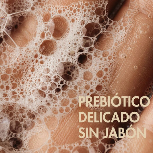Proteção Ativa com Prebióticos: Infográfico clínico demonstrando os nutrientes prebióticos a fortalecer a barreira protetora da flora e a estabilizar o pH ácido natural contra fungos.
