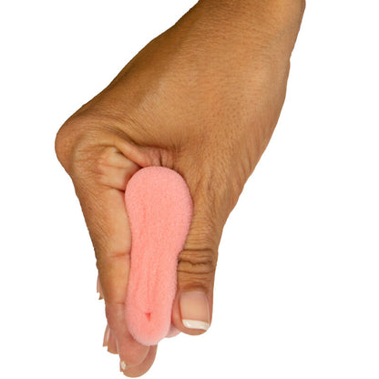 Relações Sexuais Limpas e Conforto Absoluto: Gráfico minimalista e discreto que demonstra o posicionamento estratégico da esponja lubrificada, permitindo a intimidade em casal sem contacto com o fluxo.
