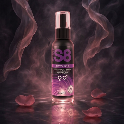 S8 Deep Throat Spray: O segredo para uma experiência oral mais profunda e confortável.