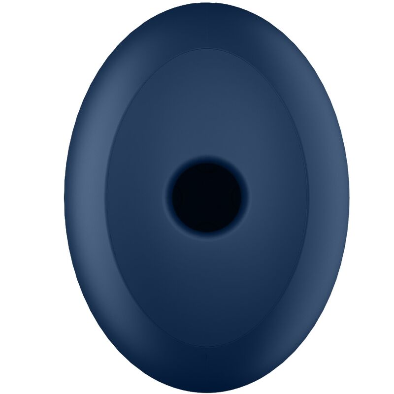 Satisfyer Air Power 4 Estimulador Azul: Fotografia editorial premium focando no dispositivo, destacando a sua robustez ergonómica