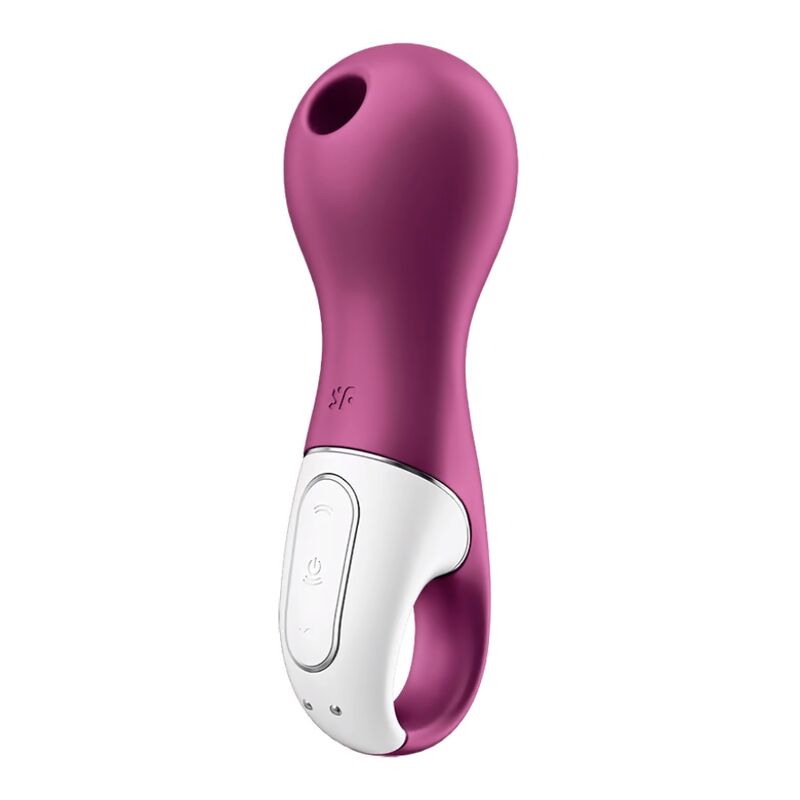 Satisfyer Lucky Libra Estimulador de Clitóris: Fotografia editorial premium com iluminação sofisticada, focando na silhueta elegante e exclusiva do dispositivo.