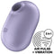 Satisfyer Pro To Go 2 – Estimulador Clitoriano por Ondas de Pressão Portátil, Design Compacto com Tampa de Proteção, 12 Intensidades e Recarregável (Violeta)