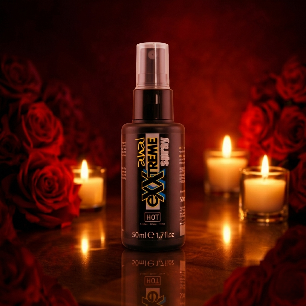 Spray anal anal Extremo HOT da DIAMORA, com efeito relaxante e suavizante, segurança dermatologicamente testada para a zona anal.