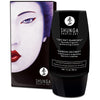 Shunga Creme Jardim Secreto: Fotografia editorial focando na elegância do frasco e na promessa de intensidade.