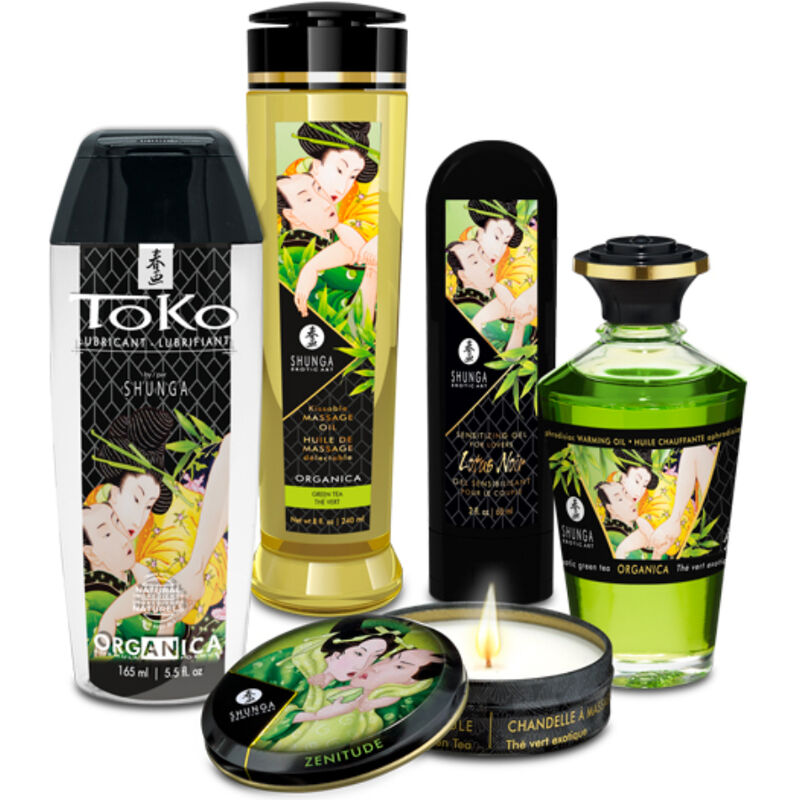 Shunga Edo Kit Jardim Orgânico: Fotografia editorial focando na apresentação requintada e nos elementos botânicos.