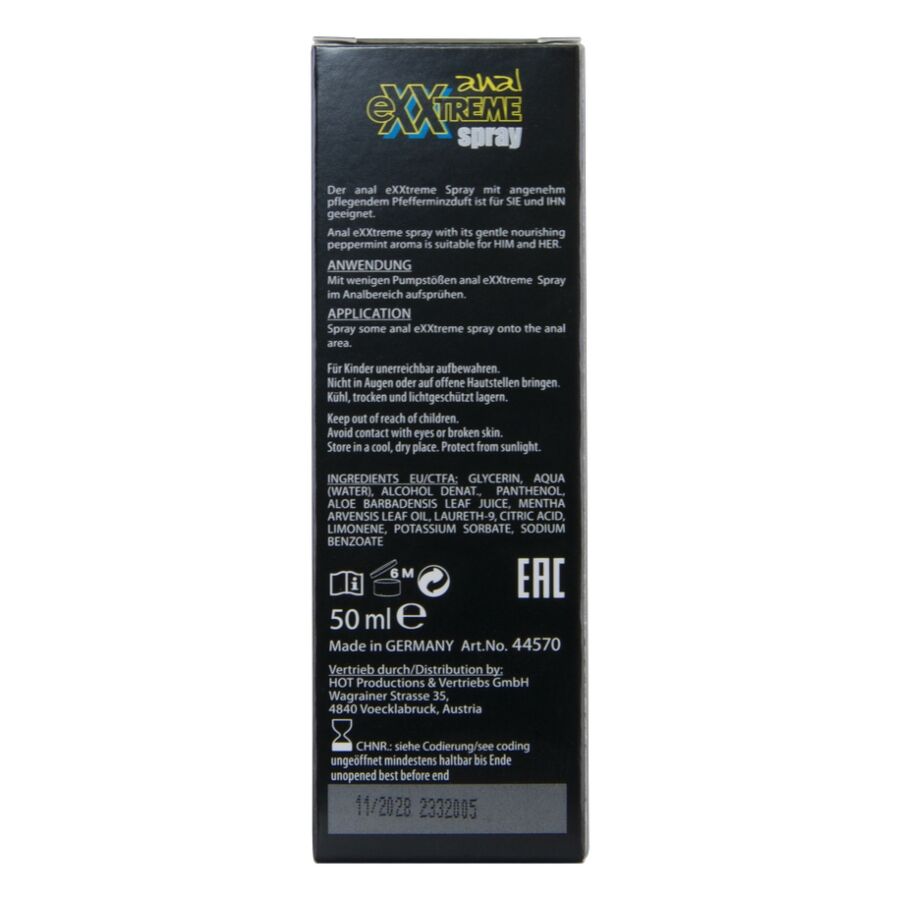 Spray Anal Extremo HOT: Conforto e Relaxamento 50ml | Diamora
