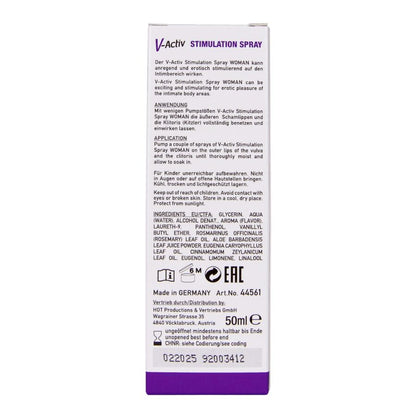 Spray Estimulante Vactiv HOT: Gel Sensibilizante Feminino 50ml | Diamora