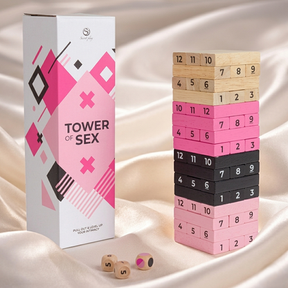 Tower of Sex: Onde a estratégia encontra a sedução num design clássico em madeira.