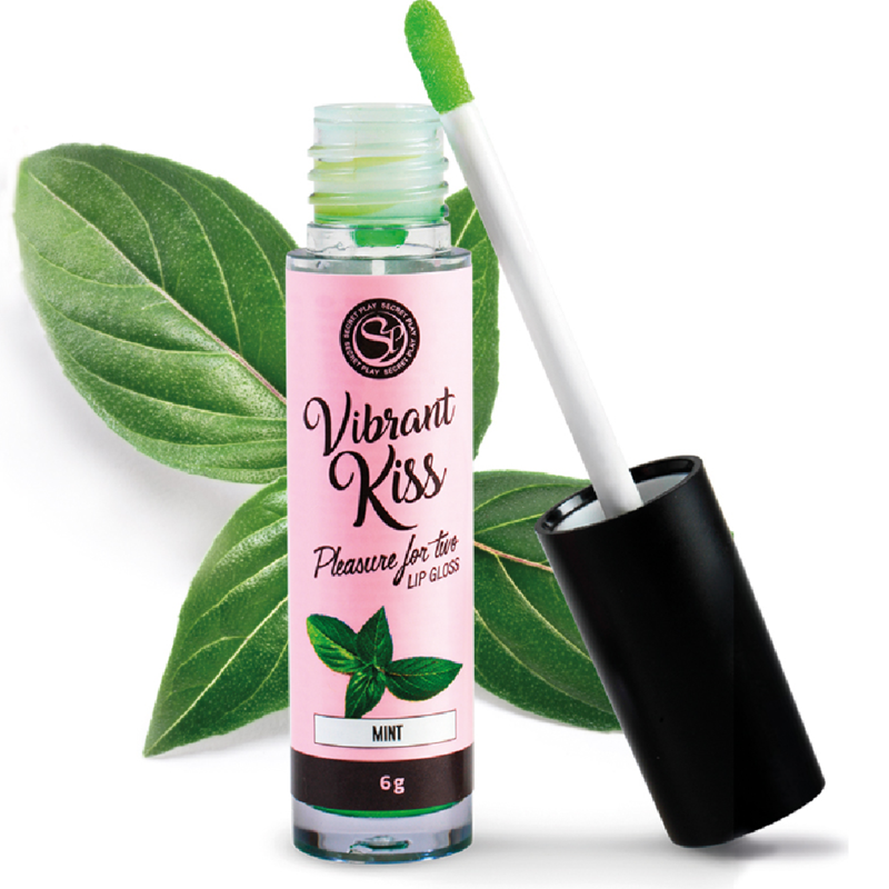 VIBRANT KISS Menta: Lip Gloss Vibratório com Efeito Frio | Diamora