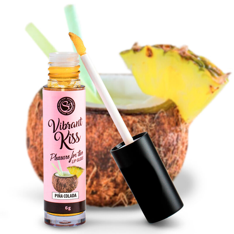 VIBRANT KISS Piña Colada: Lip Gloss Vibratório e Beijável | Diamora